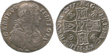 Scotland, Charles II, Half Merk, 1671