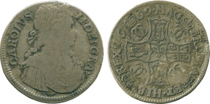 Scotland, Charles II, Merk, 1669