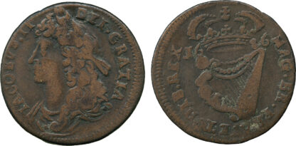 Ireland James II Halfpenny 1686