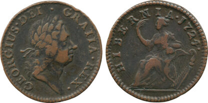 Ireland, George I, Halfpenny, 1724