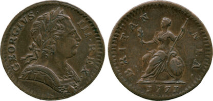 George III, Farthing, 1771