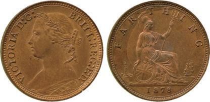 Victoria, Farthing, bronze issue, 1878