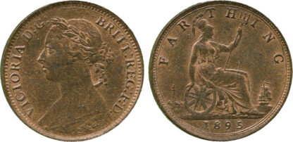 Victoria, Farthing, bronze issue, 1895