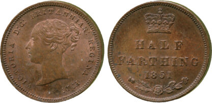 Victoria, Half Farthing, 1851