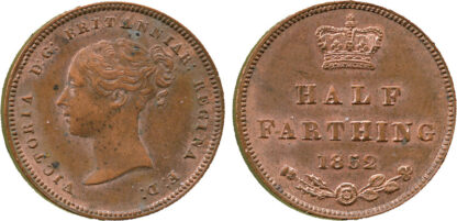 Victoria, Half Farthing, 1852