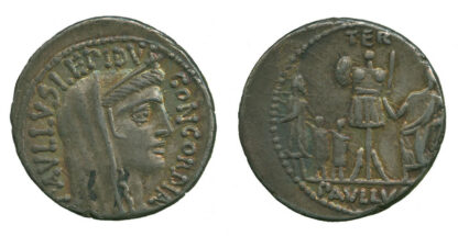 L Aemilius Lepidus Paullus, Silver Denarius