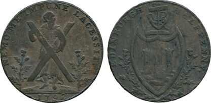 Scotland, Edinburgh, Halfpenny Token, 1792