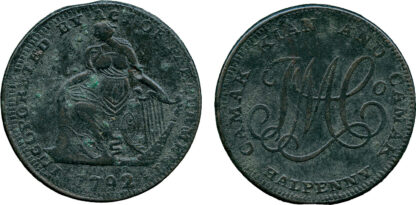 Ireland, Dublin, Halfpenny Token, 1792