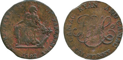 Ireland, Dublin, Halfpenny Token, 1792