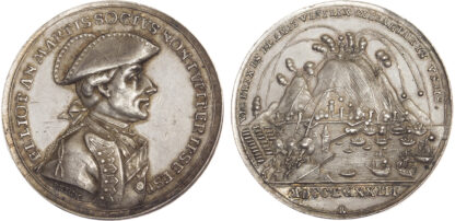 George III, The Relief of Gibraltar, 1783, Silver Medal