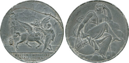 London, Milton, White Metal Penny Token, 1800