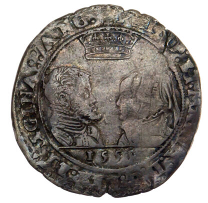 Ireland, Philip & Mary, silver Shilling, 1555