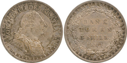 George III, Bank token Three Shillings, 1811