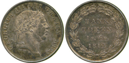 George III, Eighteenpence Bank token, 1812