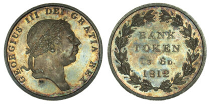 George III, Proof Eighteenpence Bank Token, 1812
