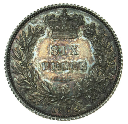 Victoria, Proof Sixpence, 1853
