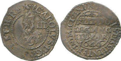 Charles I, Threepence, Oxford, 1646