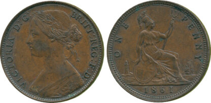 Victoria, Penny, 1861