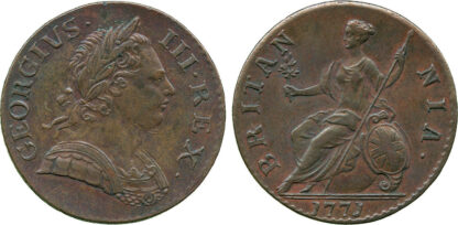 George III, Halfpenny, 1771
