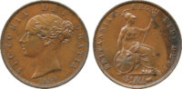 Victoria, Halfpenny, 1854