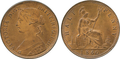 Victoria, Halfpenny, 1860