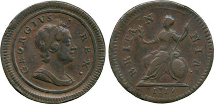George I, Farthing, 1719