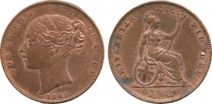 Victoria, Farthing, 1840
