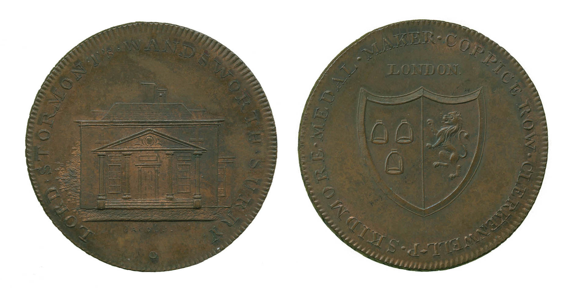 Wandsworth, Lord Stormont’s House, Penny Token