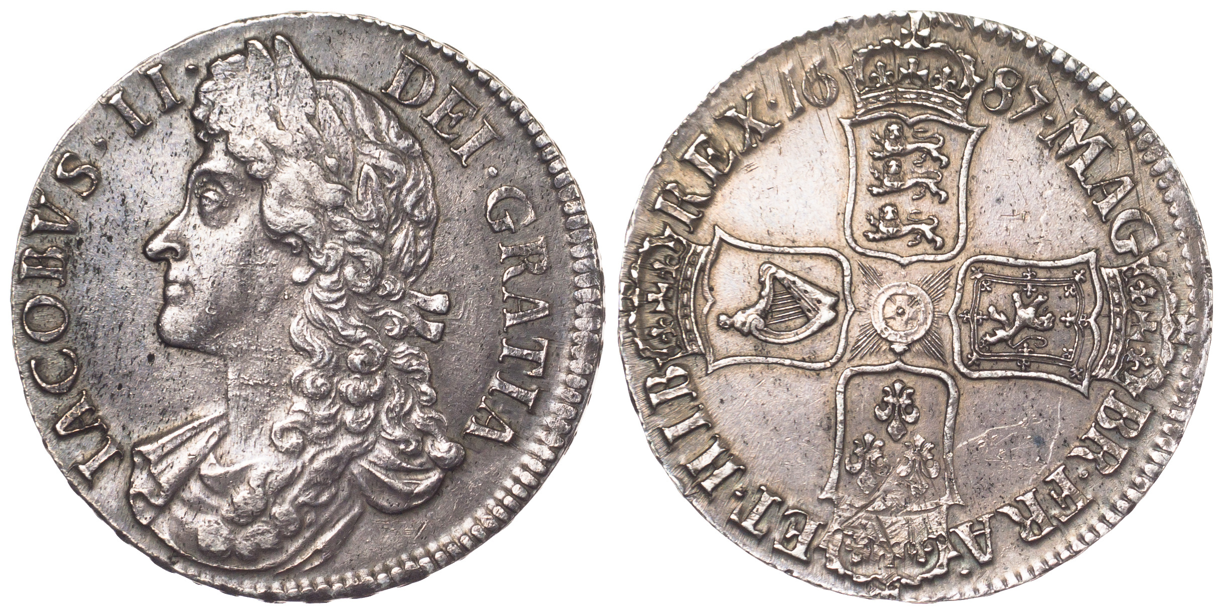 James II, Crown, 1687