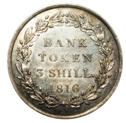 George III, Bank Token, Three Shillings, 1816