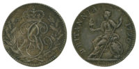 George III, Pattern Sixpence, 1790 George III, Pattern Sixpence, 1790