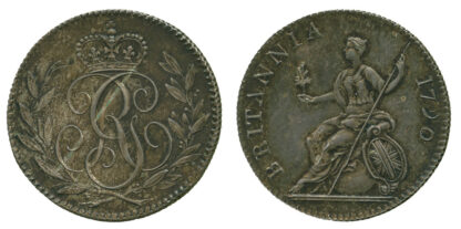 George III, Pattern Sixpence, 1790