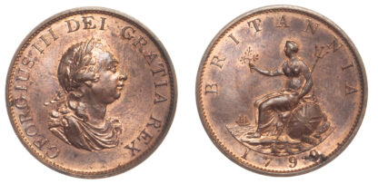 George III, Halfpenny, 1799
