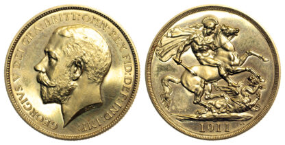 George V, Proof Two Pounds, 1911