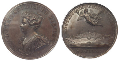 Anne, Capture of Mons, Medal 1709