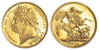 George IV, Sovereign, 1822