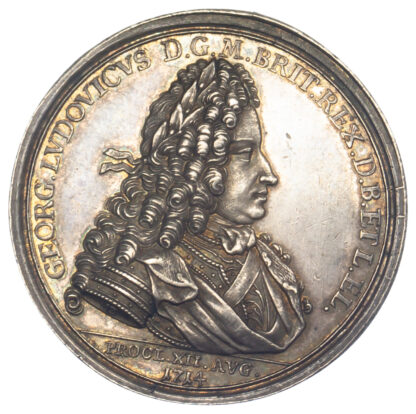 George I, Proclaimed King of England, Medal, 1714