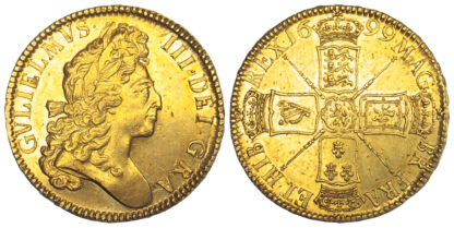 William III, Five Guineas, 1699