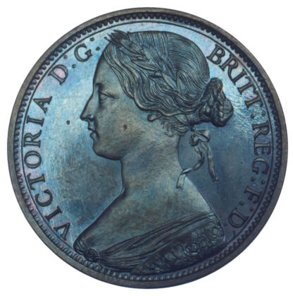 Victoria, Bronze Proof Penny, 1863