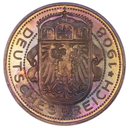 Germany, Wilhelm II (1888-1918), copper Pattern 25 Pfennig, 1908 - Karl Goetz
