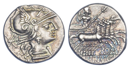 L Minucius, Silver Denarius