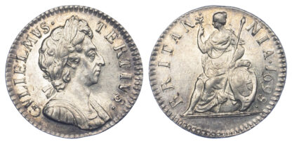1698 William III Silver Pattern Farthing (Cooke 542, BMC680)