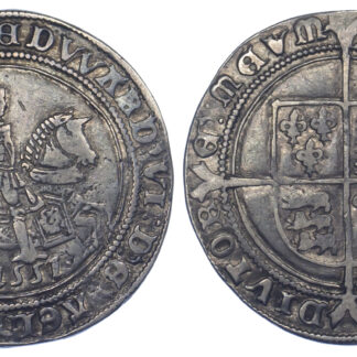 1551 Edward VI Halfcrown S2480 Without Plume