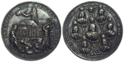 James II, Stability of Anglican Church, Silver Medal, 1688