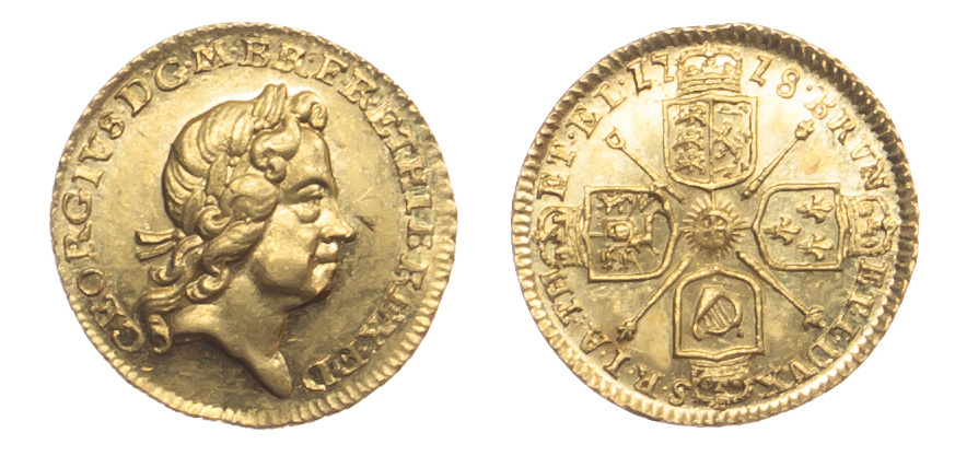 George I, Quarter Guinea, 1718