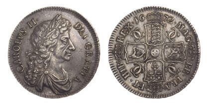 1672 Charles II Halfcrown EF