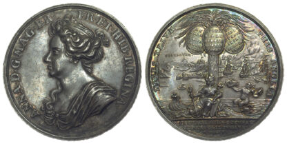 Anne, British Victories, Silver Medal, 1704