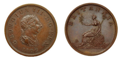 George III, Proof Halfpenny, 1806