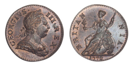 George III, Halfpenny, 1772