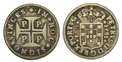 Portugal, Pedro II, Silver 6 Vinténs (120 Réis), 1691